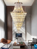Axyaa Modern Luxury Crystal Chandeliers for Living Room and Staircase