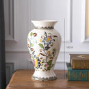 Axyaa Retro Blue & White Ceramic Vase for Home Living Room Decoration