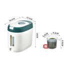 Axyaa Rice Bucket Grains Storage Container Flour Sealed Jar Organizer