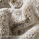 Axyaa Faux Chinchilla Fur Throw Blanket - Luxuriously Soft and Warm for Winter