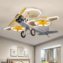 Axyaa Kids Airplane LED Chandelier: Modern Nordic Style, Creative Cartoon Shape, Children's Bedroom Decor