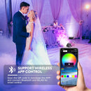 Axyaa RGBWA+UV LEDs Par Light: DMX512, 6/8/10CH, Stage Effect Lighting for Event, Wedding