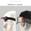 Axya COB+LED Headlamp Cap Clip Portable Rechargeable Work Light
