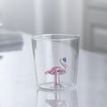 Axyaa Cactus Bunny Duck Clear Glass Tumbler Cup - Table Decor Drinkware