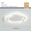 Axyaa LED Cloud Ceiling Light: Modern Remote Control Chandelier for Home Decor