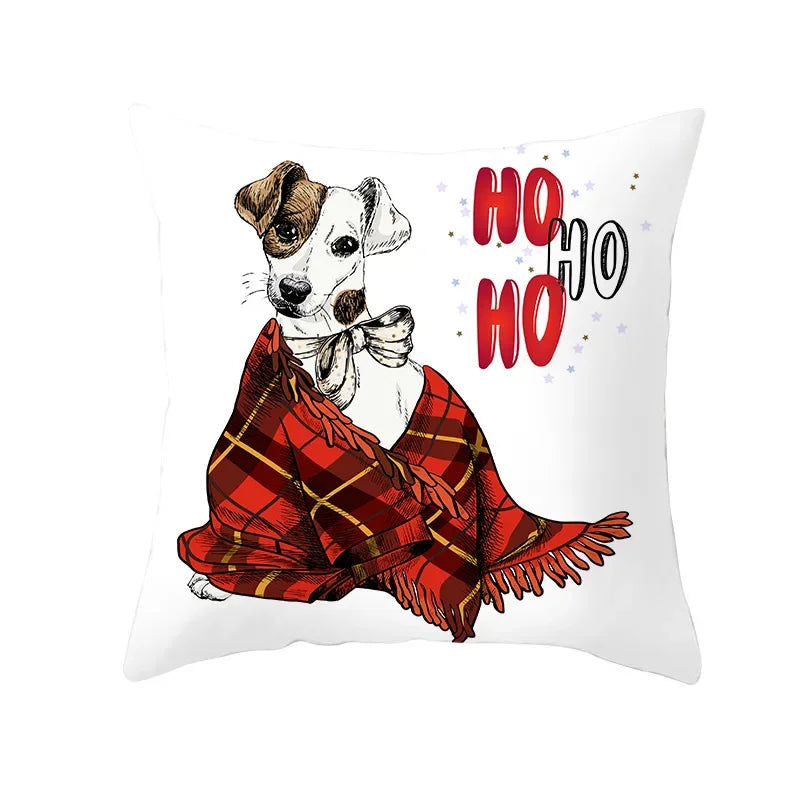 Axyaa Christmas Hat Pet Printed Cushion Cover 45x45cm
