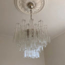 Axyaa Pink Glass Chandelier: Colorful Suspension Lamp for Living Room Bedroom Kitchen Island
