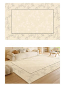 Axyaa Plush Cream Style Bedroom Rug for Cozy Living Room Decor & Soft Bedside Touch