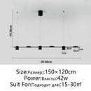Axyaa Modern LED Ceiling Chandelier Dimmable Indoor Lighting Fixture