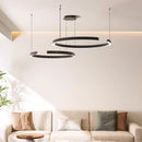 Axyaa LED Full Spectrum C-ring Pendant Light: Modern Luxury Minimalist Lighting for Home Decor.