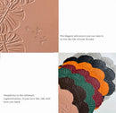 Axyaa Floral Green Embossed Faux Leather Placemats Set - Perfect for Home, Hotel, or Restaurant