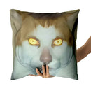 Axyaa Monday Left Me Broken Cat Mr. Peebles Throw Pillow Cover Square 45cm x 45cm