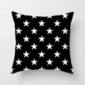 Geometric Black Yellow Cushion Covers - Axyaa Modern 18" Throw Pillow Case