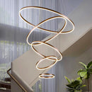 Axyaa Facil Hall Staircase Chandelier Ceiling Lamp Indoor Lighting Fixtures