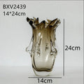 Axyaa Elegant Glass Vase for Flower Arrangement and Hydroponics