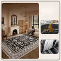 Axyaa Soft Carpet Large Area Rug, Retro Style Living Room Décor, Washable & Anti-slip