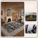 Axyaa Soft Carpet Large Area Rug, Retro Style Living Room Décor, Washable & Anti-slip
