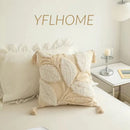 Axyaa Plucked Pillow Pillowcase for Modern Nordic Simia Homestay, Living Room, Bedhead