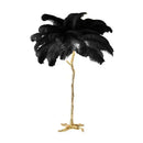 Axyaa Ostrich Feather Floor Lamp: Luxury Nordic Standing Lamp for Living Room and Bedroom