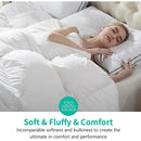 Axyaa Ultra Soft Full/Queen Down Comforter - Winter Weight for Cold Sleepers