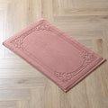 Axyaa Hotel Cotton Bath Mats in White, Red, Blue - High Quality, Thicken Design