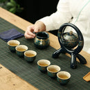 Axya™ 6-Person Bone Kung Fu Tea Set with Automatic Teapot