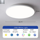 Axyaa LED Ceiling Light: Waterproof Dustproof Kitchen Bedroom Bathroom Living Room Indoor Lamp