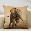 Axyaa Elephant Pattern Decorative Cushion Cover 45x45cm