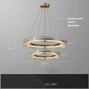 Axyaa Gold Pendant Lights - Glass Art Collection with Dimmable LED