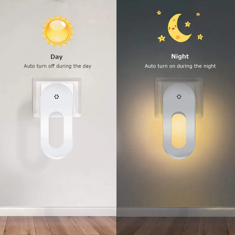 Axyaa Twilight Sensor Wall Night Light, Warm White, Energy Saving