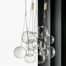 Axyaa Glass Bubble LED Pendant Chandelier for Restaurant Bar Display