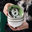Axyaa Ceramic Cartoon Bowls & Chopsticks Set - Creative Gift Pack