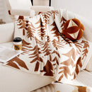 Axyaa Winter Christmas Tree Knitted Sofa Blanket Cozy Multifunctional Universal Blanket