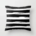 Axyaa Geometric Stripe Polyester Pillow Cover Home Decor Cushion Case