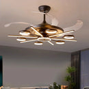 Axyaa Kids Bedroom Ceiling Fan with Remote Control and LED Light
