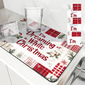 Axyaa Christmas Diatom Mud Kitchen Drain Pad Set