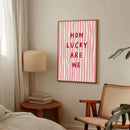 Axyaa Inspirational Quote Pink Red Wall Art Canvas Modern Decor