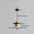 Axyaa LED Pendant Light Wood Wabi Sabi Hanging Lamp Yellow Travertine Luminaire