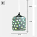 Axyaa Fireworks Glass Pendant Lights for Modern Living Room Decor