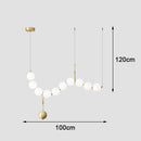 Axyaa Nordic Stair Chandelier, Living Room Pendant Lights, Indoor Ceiling Light