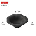 Axyaa Matte Striped Ceramic Plate Pasta Salad Soup Dessert Molecular Cuisine Tableware