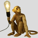 Axyaa Monkey Pendant Lamp: Hemp Rope Creative Wall Sconce Light