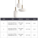 Axyaa Nordic Glass Pendant Light for Dining Kitchen Bedroom Living Room