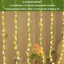 Axyaa LED Leaf Rattan Curtain Lamp with Remote Control - 3X1M