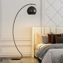 Axyaa Minimalist Fishing LED Floor Lamp in Black for Study Room Lighting