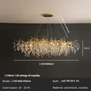 Axyaa Crystal Branch Pendant Lights with LED Luxury Gold Droplight Fixtures