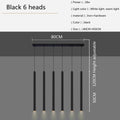 Axyaa Modern Black Column LED Chandelier for Stylish Home Lighting