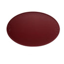 Axyaa Oval Leather Placemat 10PCS - Orange Waterproof Dining Table Mat Home Kitchen
