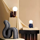 Axyaa Glass Spherical Table Lamp: Modern Minimalist Art Decoration for Hotel, Bedroom, Living Room