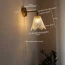 Axyaa Retro LED Wall Light Glass Copper Applique Da Parete